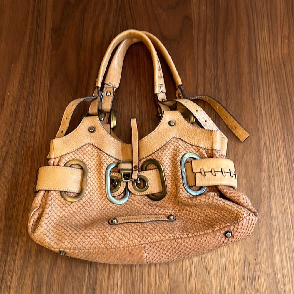 Barbara Bui camel colored purse
